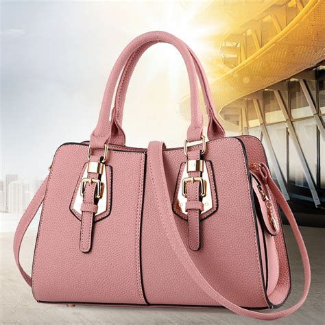 hot sale fashion designer brand women leather handbags ladies shoulder