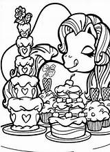 Cupcake Shopkins Pony Getdrawings Coloringhome sketch template