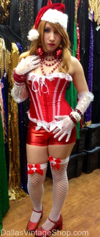 holiday themed burlesque shows steel boned corsets jewelry costumes