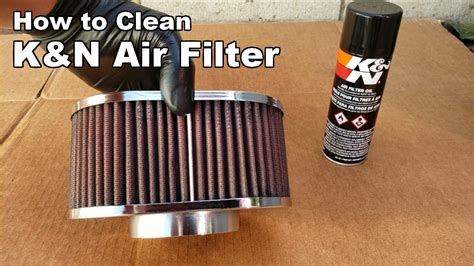 clean kn air filter youtube