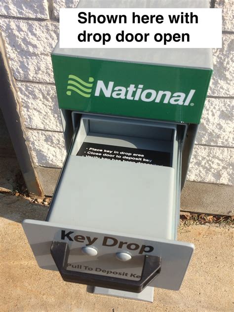 secure key drop box  post
