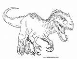 Indoraptor Jurassic sketch template