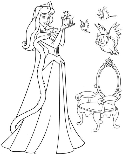 aurora disney coloring coloring pages