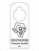Doorknob Dracula Printables Coolest sketch template
