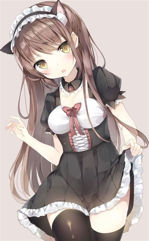 cute neko maid animegirl