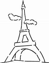Eiffel Tower Kids Coloring Draw Clip Clipart Pages Clipartbest Cliparts sketch template