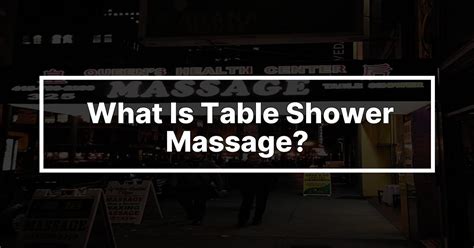 what is table shower massage dianarosekottle