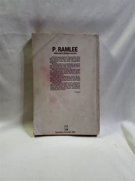 1984 Edisi Baru Buku P Ramlee Kisah Hidup Seniman Agung Hobbies