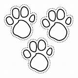 Paw Dog Coloring Vector Getdrawings sketch template