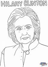 Hilary Clinton sketch template