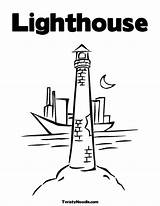 Coloring Pages Lighthouse Getcolorings Printable sketch template