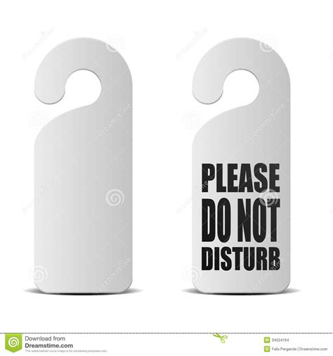 Do Not Disturb Door Sign Stock Images Image 34524164