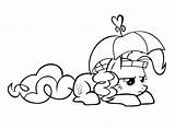 Pie Pinkie Coloring Pages Pony sketch template