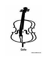 Cello Coloring Pages Music Instrument Kids Colormegood Choose Board Decor sketch template