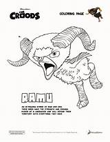 Coloring Croods Pages Ramu Choose Board Colouring sketch template