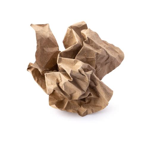 brown paper  isolated  white background stock photo image  object office
