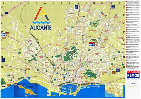 tourist map  alicante full size