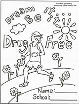Red Coloring Drugs Pages Say Ribbon Week Anti Drug Color Sheets Just Printable Smoking Recovery Drawing Kids Clipart Activities Colouring sketch template