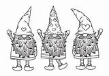 Silhouette Gnomes Gnome Isolated Vectors sketch template