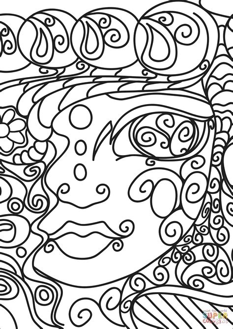 doodle art coloring pages printable boringpopcom
