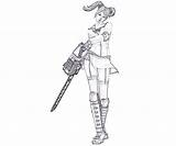 Juliet Starling Chainsaw Lollypop Maid Coloring Pages Yumiko Fujiwara sketch template