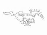 Mustang Dxf Ford Logo  Drawing 3axis Paintingvalley sketch template