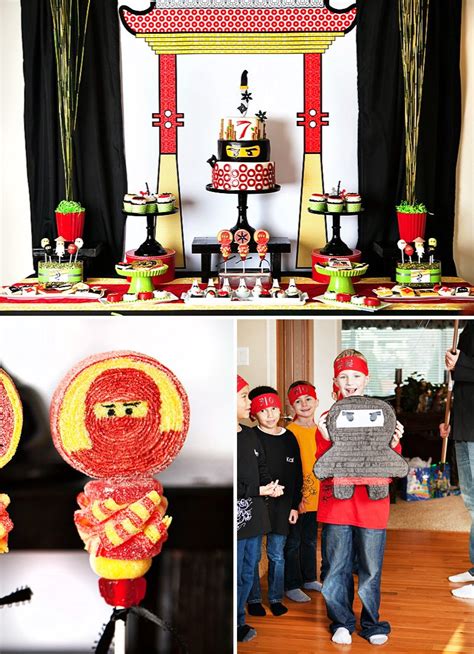 awesome lego ninjago inspired birthday party hostess   mostess