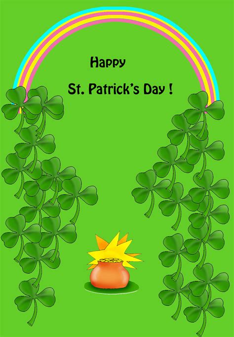 st patrick day cards  printable greeting cards