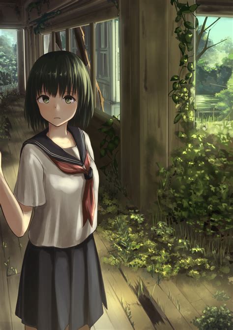 minagiku original bad id bad pixiv id highres 1girl black hair