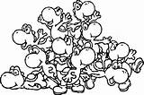 Yoshi Coloring Pages Baby Printable Kids Color Print sketch template
