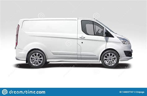 ford transit custom van isolated  white background stock image image  commercial copy