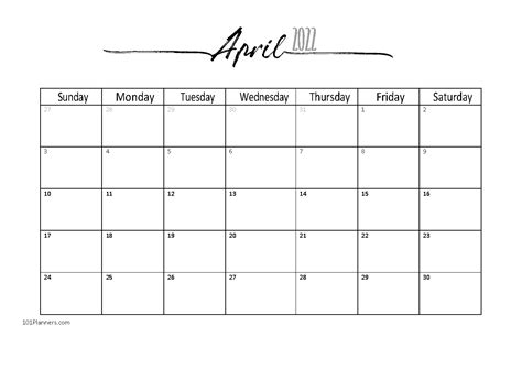 april  calendars   designs  borders