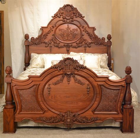 wood bed carving design    blog