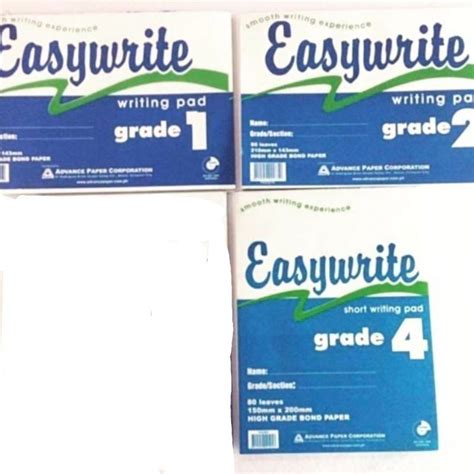 easywrite pad paper grade   pad shopee philippines