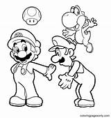 Toad Luigi Yoshi sketch template