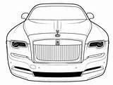 Royce Rolls Coloring Pages Drawing Car Ghost Rr Easy Cars Audi A8 Choose Board Mandala sketch template