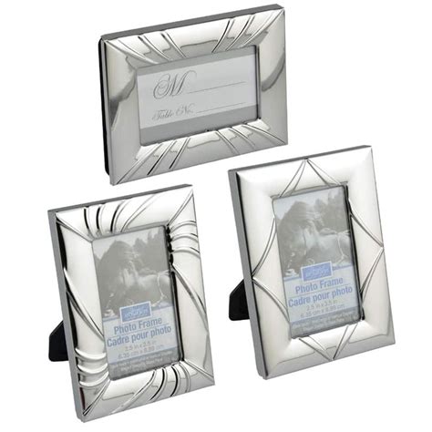 silver plated photo frames  shown