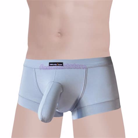 Men Modal Cotton Penis Sheath With Pouch Boxer Briefs