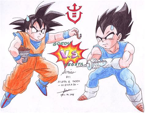 goku vs vegeta the battle that was meant to be dragon ball z fan art 16008662 fanpop
