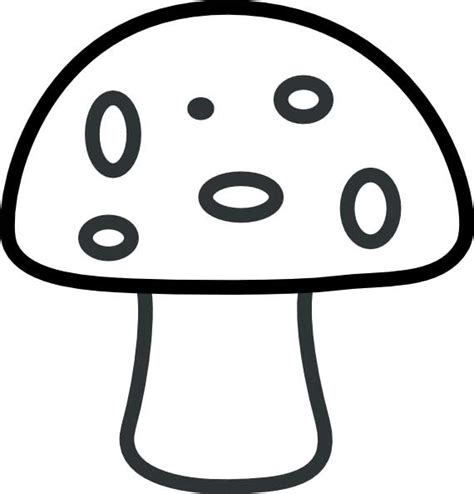 mushroom coloring page  kids  printable picture