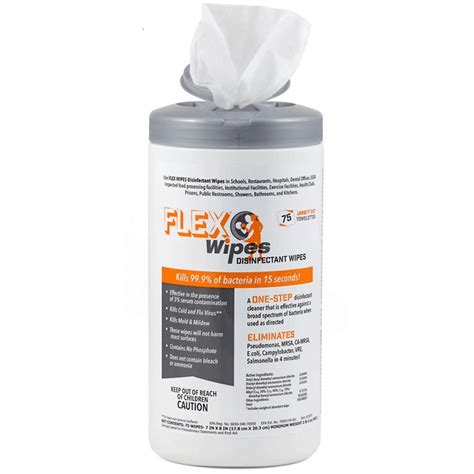 flex wipes disinfectant wipes ct canister  cancs central nj janitorial supply gb