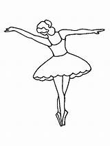Ballerina Arabesque Pages sketch template