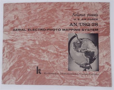 kollsman presents  air force anusq  aerial electro photo mapping system brochure front