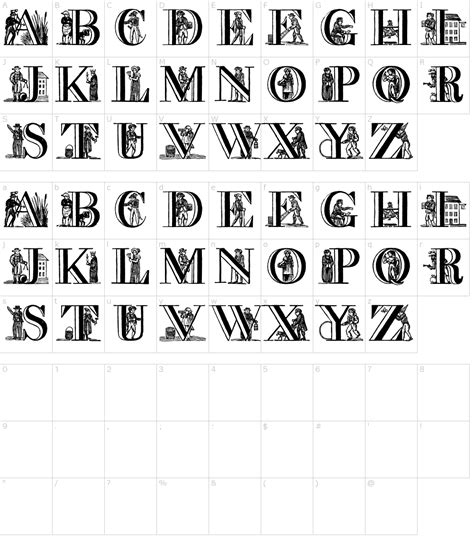 picture alphabet font