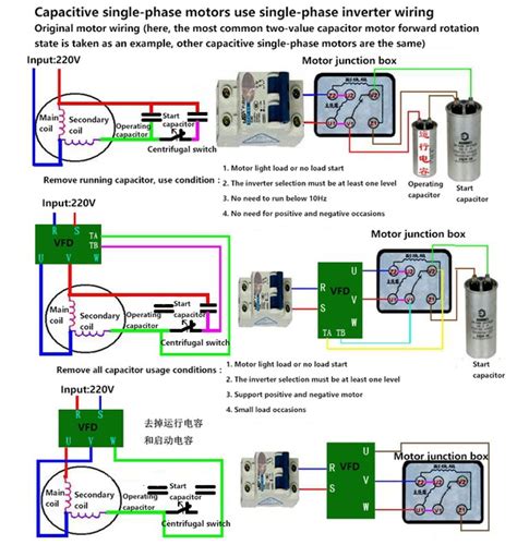 phase motor wiring diagram wiring diagram  single phase motor  reverse