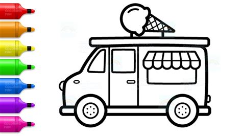 ice cream truck drawing    clipartmag