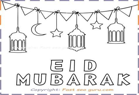 eid mubarak coloring pages  kids print   kids coloring