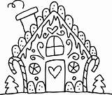 Coloring Gingerbread House Pages Printable Popular sketch template