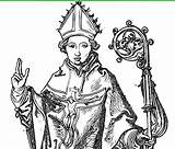 Coloring Augustine Catholic sketch template