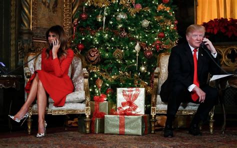 donald  melania trump telephone children  christmas photo released  white house